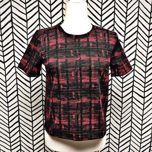 Forever 21 Red and Black Plaid Top